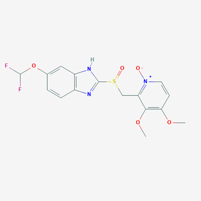 Picture of 2-(((6-(Difluoromethoxy)-1H-benzo[d]imidazol-2-yl)sulfinyl)methyl)-3,4-dimethoxypyridine 1-oxide