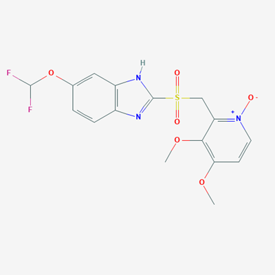Picture of 2-(((6-(Difluoromethoxy)-1H-benzo[d]imidazol-2-yl)sulfonyl)methyl)-3,4-dimethoxypyridine 1-oxide