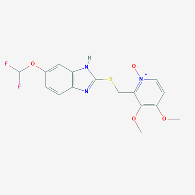 Picture of 2-(((6-(Difluoromethoxy)-1H-benzo[d]imidazol-2-yl)thio)methyl)-3,4-dimethoxypyridine 1-oxide