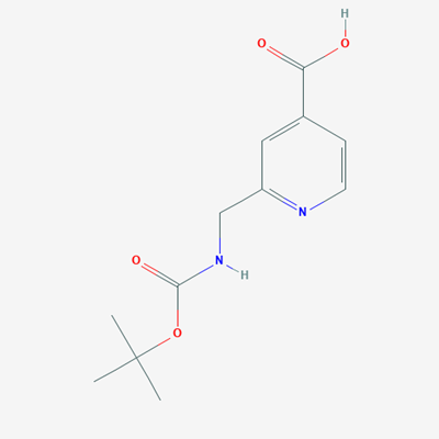 Picture of 2-(((tert-Butoxycarbonyl)amino)methyl)isonicotinic acid