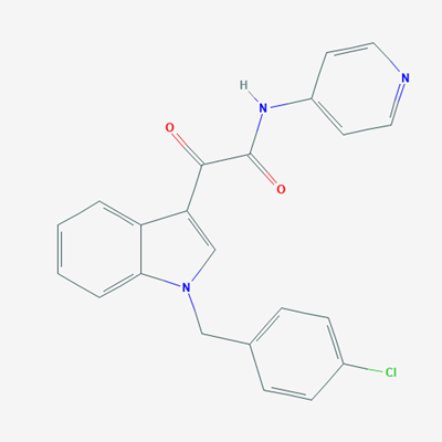 Picture of 2-(1-(4-Chlorobenzyl)-1H-indol-3-yl)-2-oxo-N-(pyridin-4-yl)acetamide