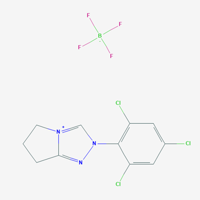 Picture of 2-(2,4,6-Trichlorophenyl)-6,7-dihydro-5H-pyrrolo[2,1-c][1,2,4]triazol-2-ium tetrafluoroborate