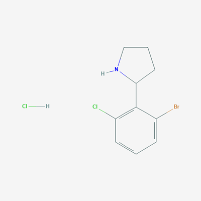 Picture of 2-(2-Bromo-6-chlorophenyl)pyrrolidine hydrochloride
