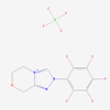 Picture of 2-(Perfluorophenyl)-5,6-dihydro-8H-[1,2,4]triazolo[3,4-c][1,4]oxazin-2-ium tetrafluoroborate