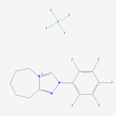 Picture of 2-(Perfluorophenyl)-6,7,8,9-tetrahydro-5H-[1,2,4]triazolo[4,3-a]azepin-2-ium tetrafluoroborate