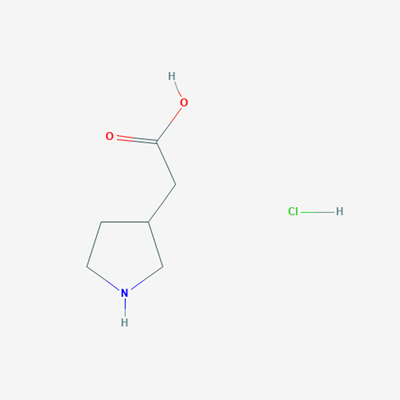 Picture of 2-(Pyrrolidin-3-yl)acetic acid hydrochloride