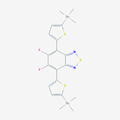 Picture of 2,1,3-Benzothiadiazole, 5,6-difluoro-4,7-bis[5-(trimethylstannyl)-2-thienyl]-