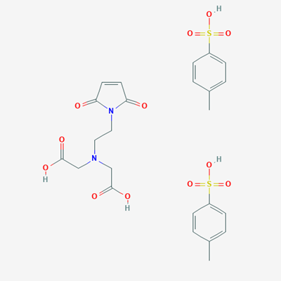 Picture of 2,2'-((2-(2,5-Dioxo-2,5-dihydro-1H-pyrrol-1-yl)ethyl)azanediyl)diacetic acid bis-4-methylbenzenesulfonic acid salt