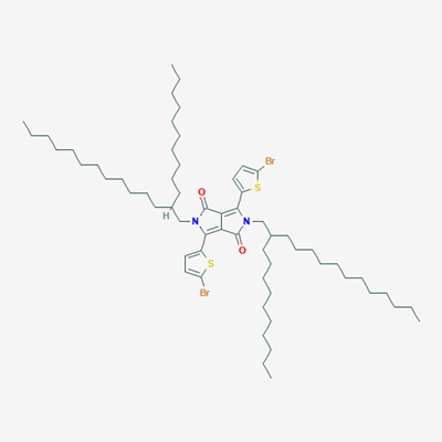 Picture of 2,5-Bis(2-decyltetradecyl)-3,6-bis(5-bromo-2-thienyl)pyrrolo[3,4-c]pyrrole-1,4-dione