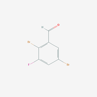 Picture of 2,5-dibromo-3-fluorobenzaldehyde