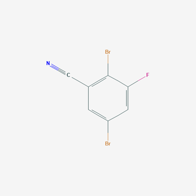 Picture of 2,5-dibromo-3-fluorobenzonitrile
