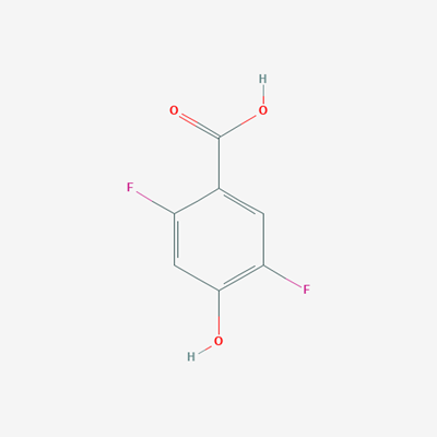 Picture of 2,5-difluoro-4-hydroxybenzoic acid