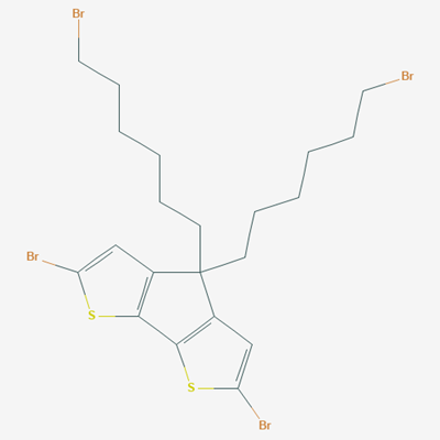Picture of 2,6-Dibromo-4,4-bis(6-bromohexyl)-4H-cyclopenta[2,1-b:3,4-b']dithiophene