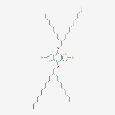 Picture of 2,6-Dibromo-4,8-bis-(2-octyl-dodecyloxy)-1,5-dithia-s-indacene