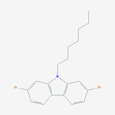 Picture of 2,7-Dibromo-9-heptyl-9H-carbazole