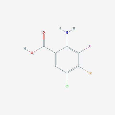 Picture of 2-amino-4-bromo-5-chloro-3-fluorobenzoic acid