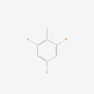 Picture of 2-bromo-4-chloro-6-fluorotoluene
