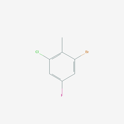Picture of 2-bromo-6-chloro-4-fluorotoluene