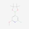 Picture of 2-Chloro-6-methoxy-4-(4,4,5,5-tetramethyl-1,3,2-dioxaborolan-2-yl)pyridine