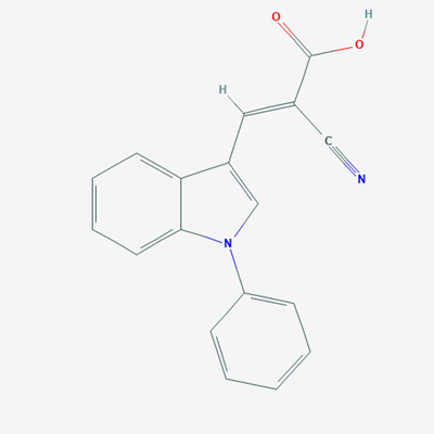 Picture of 2-Cyano-3-(1-phenyl-1H-indol-3-yl)acrylic acid