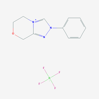 Picture of 2-Phenyl-5,6-dihydro-8H-[1,2,4]triazolo[3,4-c][1,4]oxazin-2-ium tetrafluoroborate