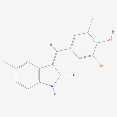 Picture of 3-(3,5-dibromo-4-hydroxybenzylidene)-5-iodoindolin-2-one