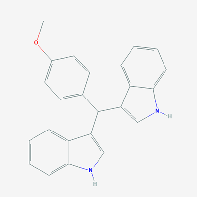 Picture of 3,3'-((4-Methoxyphenyl)methylene)bis(1H-indole)