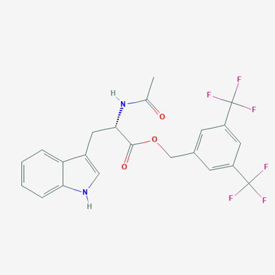 Picture of 3,5-Bis(trifluoromethyl)benzyl acetyl-L-tryptophanate