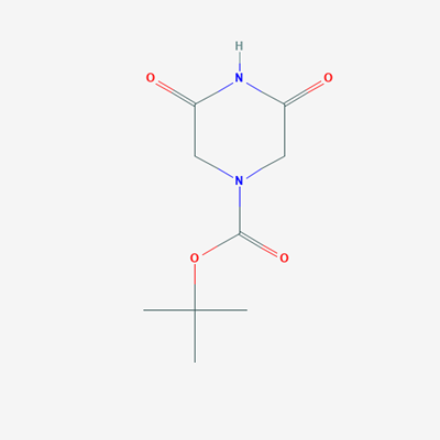 Picture of 3,5-Dioxo-1-piperazinecarboxylic acid 1,1-dimethylethyl ester