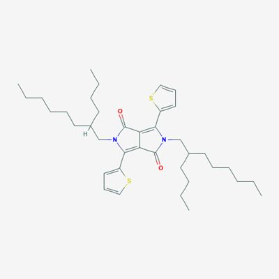 Picture of 3,6-Bis(2-thienyl)-2,5-bis(2-butyloctyl)-2,5-dihydropyrrolo[3,4-c]pyrrole-1,4-dione