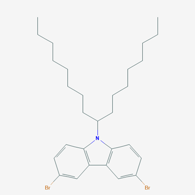 Picture of 3,6-Dibromo-9-heptadecan-9-ylcarbazole