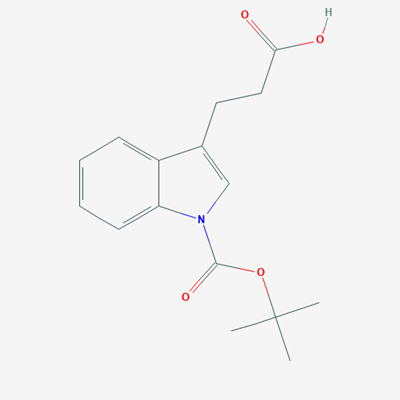 Picture of 3-{1-[(tert-butoxy)carbonyl]-1H-indol-3-yl}propanoic acid