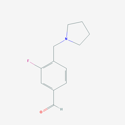 Picture of 3-Fluoro-4-(pyrrolidin-1-ylmethyl)benzaldehyde