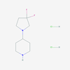 Picture of 4-(3,3-Difluoropyrrolidin-1-yl)piperidine dihydrochloride