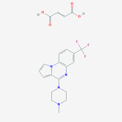 Picture of 4-(4-Methylpiperazin-1-yl)-7-(trifluoromethyl)pyrrolo[1,2-a]quinoxaline maleate