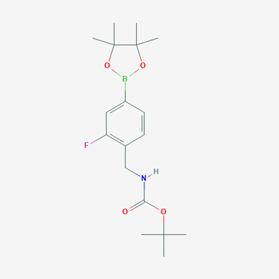 Picture of 4-(N-Boc-aminomethyl)-3-fluorobenzeneboronic acid pinacol ester
