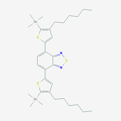 Picture of 4,7-bis(4-hexyl-5-(trimethylstannyl)thiophen-2-yl)benzo[c][1,2,5]thiadiazole