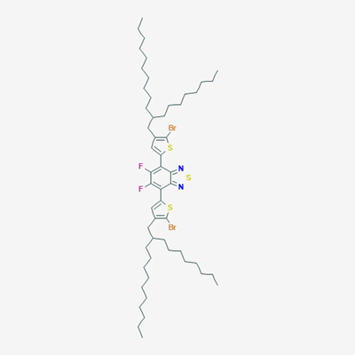 Picture of 4,7-Bis(5-bromo-4-(2-octyldodecyl)thiophen-2-yl)-5,6-difluorobenzo[c][1,2,5]thiadiazole