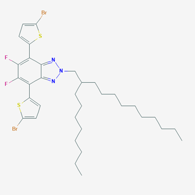 Picture of 4,7-Bis(5-bromothiophen-2-yl)-5,6-difluoro-2-(2-octyldodecyl)-2H-benzo[d][1,2,3]triazole