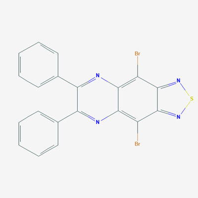 Picture of 4,9-Dibromo-6,7-diphenyl-2-thia-1,3,5,8-tetraaza-cyclopenta[b]naphthalene