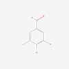 Picture of 4-bromo-3-fluoro-5-methylbenzaldehyde