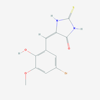 Picture of 5-(5-Bromo-2-hydroxy-3-methoxybenzylidene)-2-thioxoimidazolidin-4-one