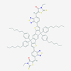 Picture of 5,5'-[[4,4,9,9-Tetrakis(4-hexylphenyl)-4,9-dihydro-s-indaceno[1,2-b:5,6-b']dithiophene-2,7-diyl]bis(2,1,3-benzothiadiazole-7,4-diylmethylidyne)]bis[3-ethyl-2-thioxo-4-thiazolidinone]