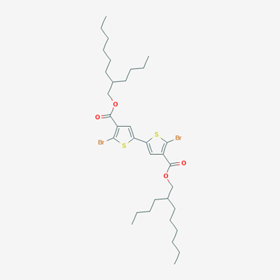 Picture of 5,5'-Dibromo-[2,2']-bithiophenyl-4,4'-dicarboxylic acid bis-(2-butyl-octyl) ester