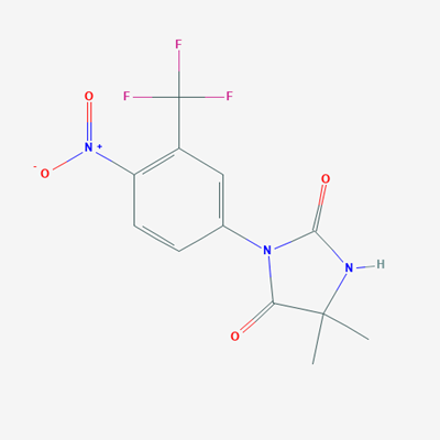 Picture of 5,5-Dimethyl-3-(4-nitro-3-(trifluoromethyl)phenyl)imidazolidine-2,4-dione