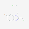 Picture of 5-Bromo-2-(chloromethyl)-1H-1,3-benzodiazole hydrochloride