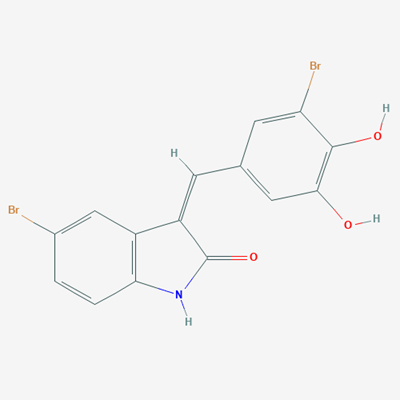 Picture of 5-Bromo-3-(3-bromo-4,5-dihydroxybenzylidene)indolin-2-one