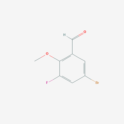 Picture of 5-bromo-3-fluoro-2-methoxybenzaldehyde