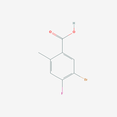 Picture of 5-bromo-4-fluoro-2-methylbenzoic acid 