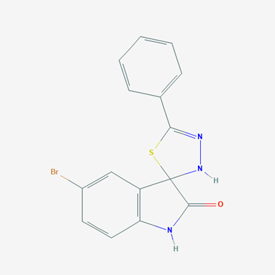 Picture of 5-Bromo-5'-phenyl-3'H-spiro[indoline-3,2'-[1,3,4]thiadiazol]-2-one